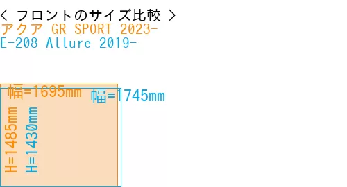 #アクア GR SPORT 2023- + E-208 Allure 2019-